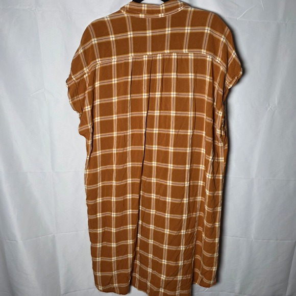 Old‎ Navy Women's Plaid Shirt Dress Multicolor Short Sleeve XXL - Picture 4 of 6